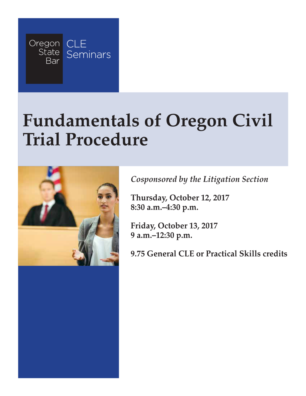 Fundamentals of Oregon Civil Trial Procedure