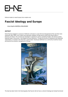 Fascist Ideology and Europe