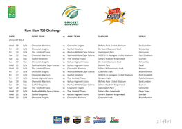 Ram Slam T20 Challenge