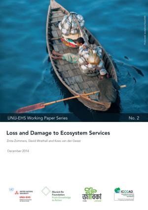 Loss and Damage to Ecosystem Services