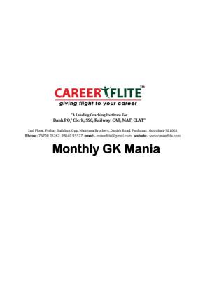 August-2018-Gk-Mania Career-Flite