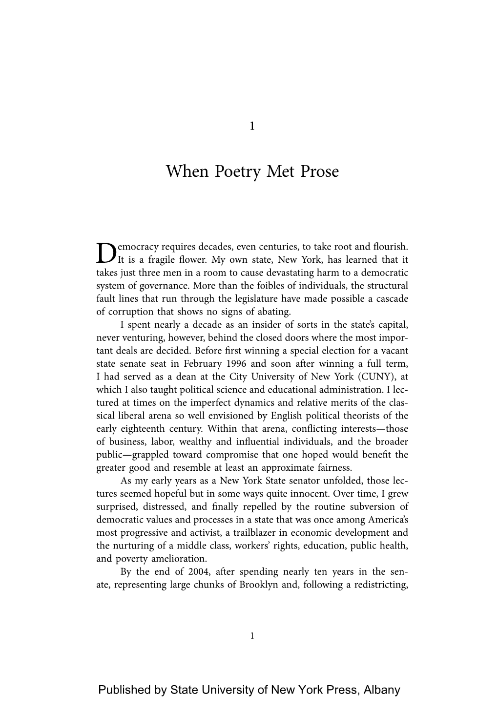 When Poetry Met Prose