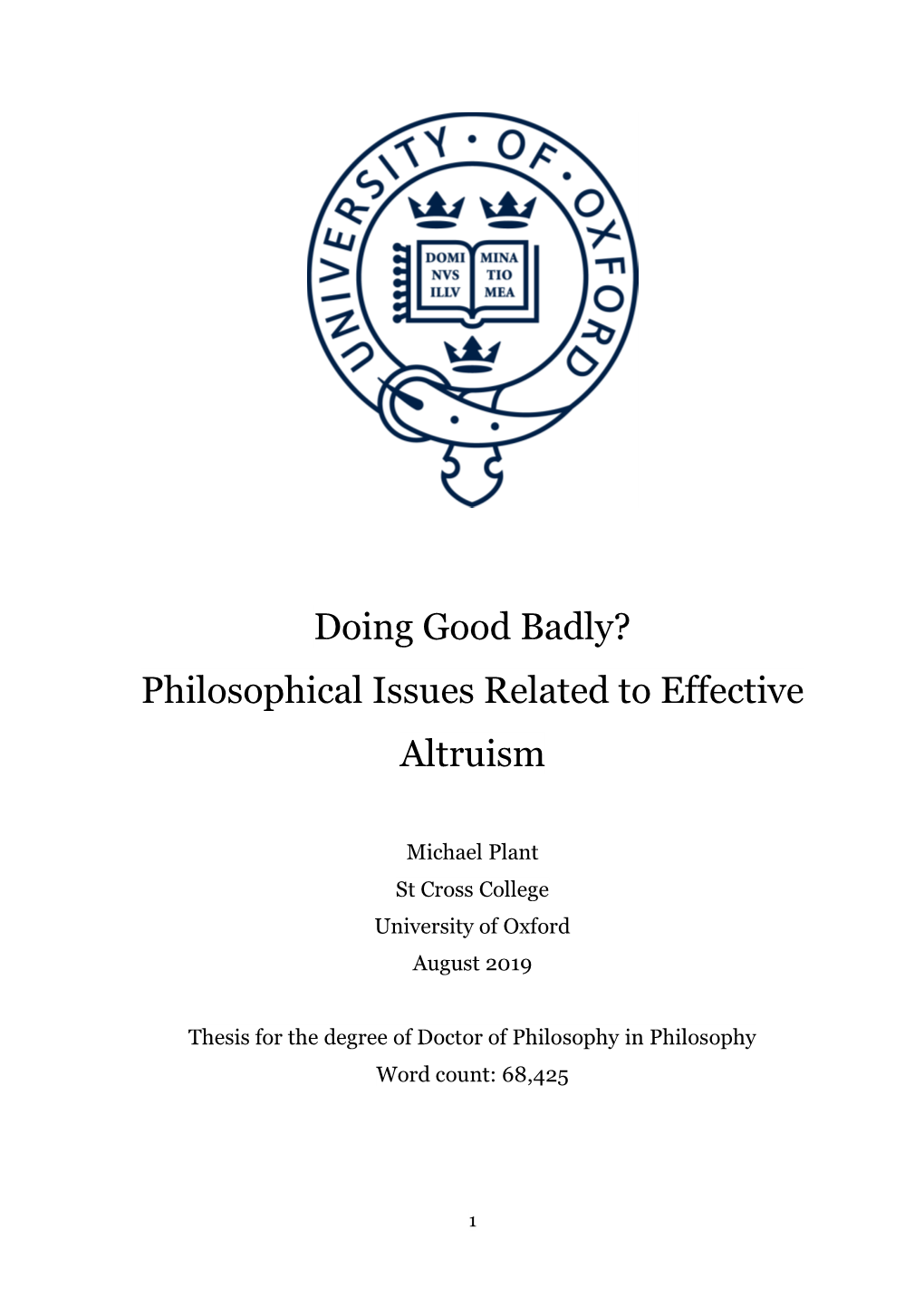 Doing Good Badly? Philosophical Issues Related to Effective Altruism