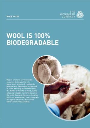 Wool Is 100% Biodegradable