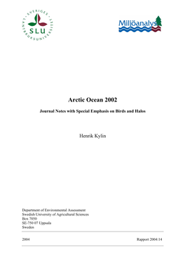 Arctic Ocean 2002