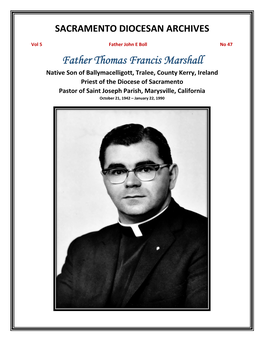 Father Thomas Francis Marshall