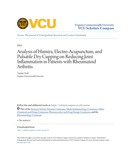 Analysis of Humira, Electro-Acupuncture, and Pulsatile