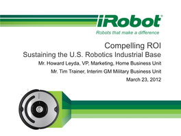 Compelling ROI Sustaining the U.S