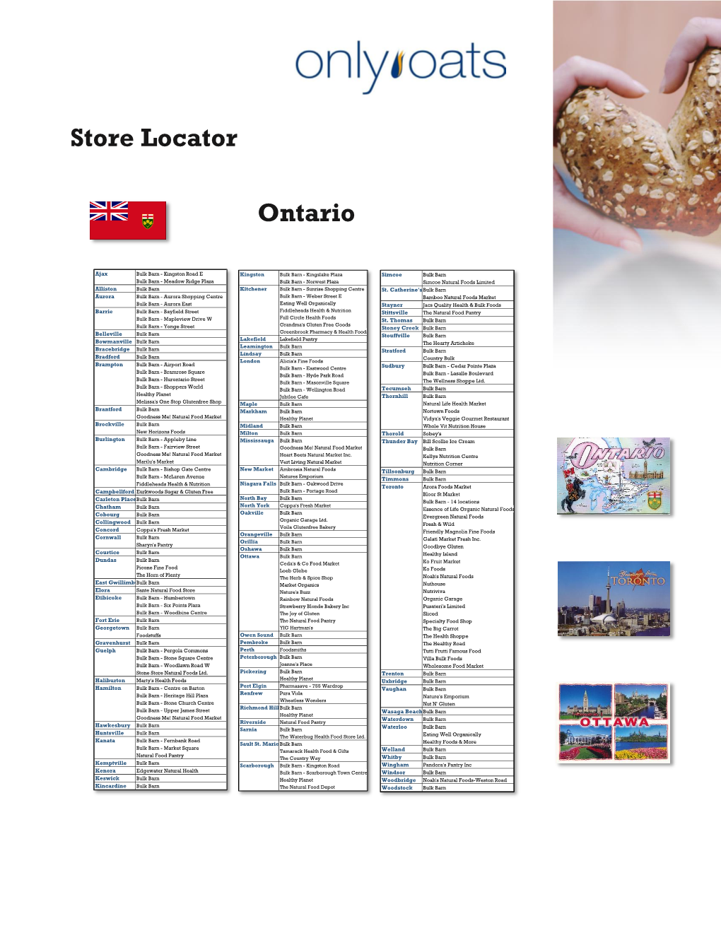 Store Locator Ontario