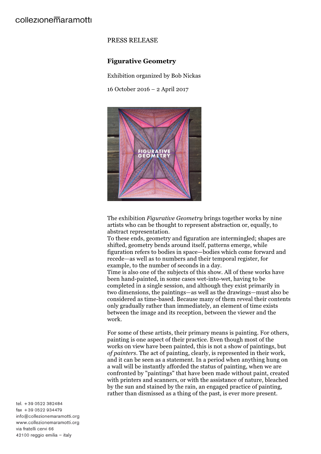 Press Release Figurative Geometry