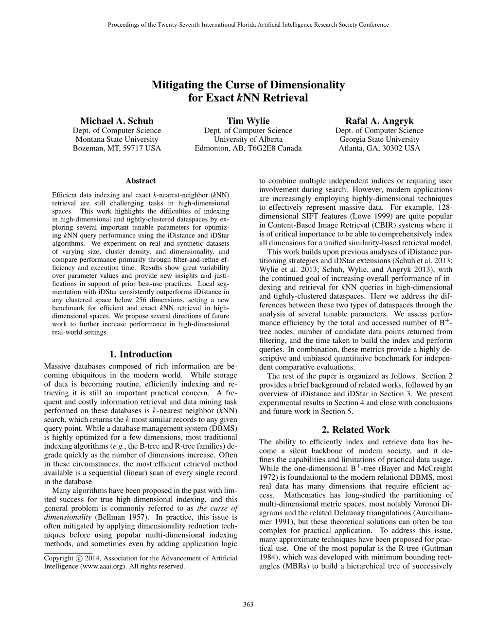 Mitigating the Curse of Dimensionality for Exact Knn Retrieval