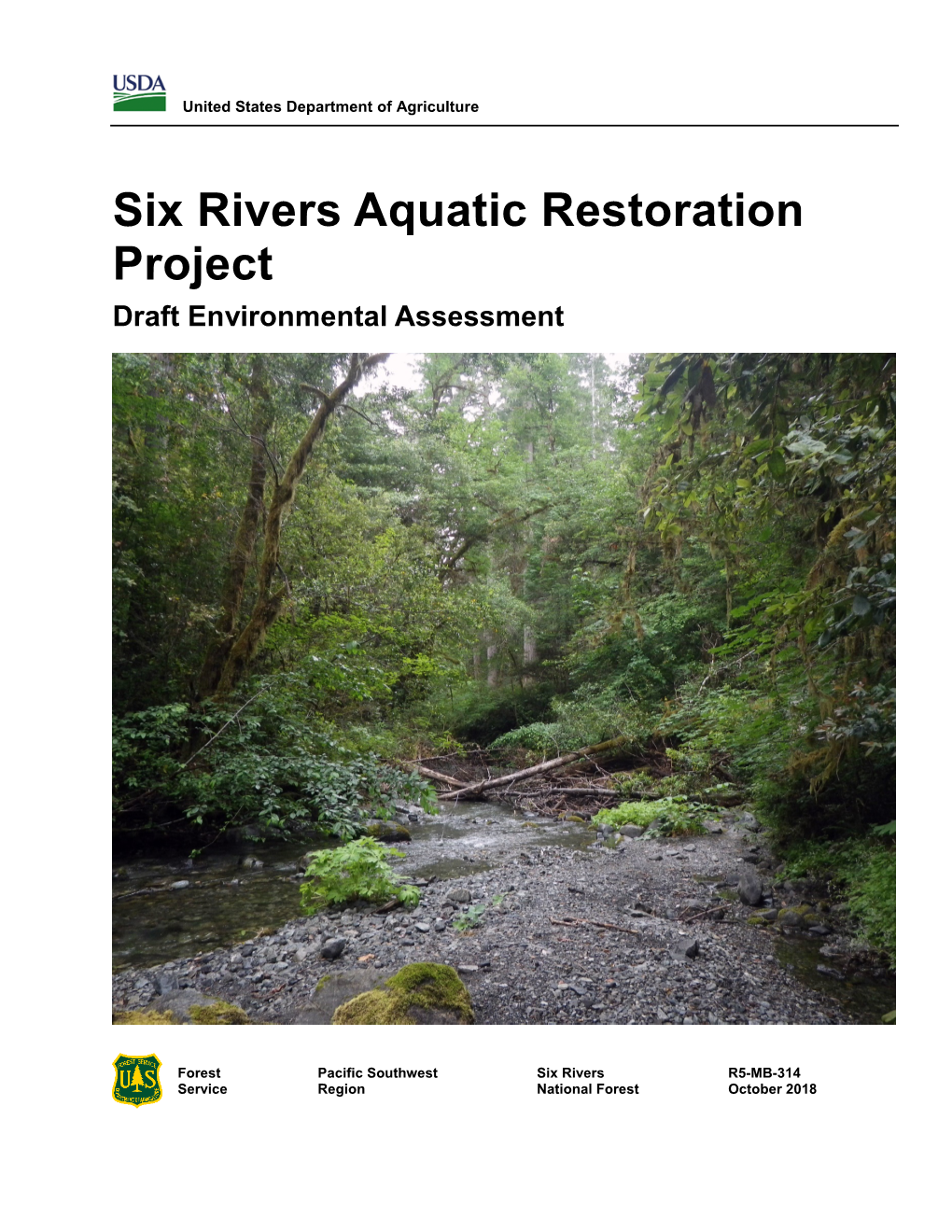 Six Rivers Aquatic Restoration Project – Draft Environmental Assessment