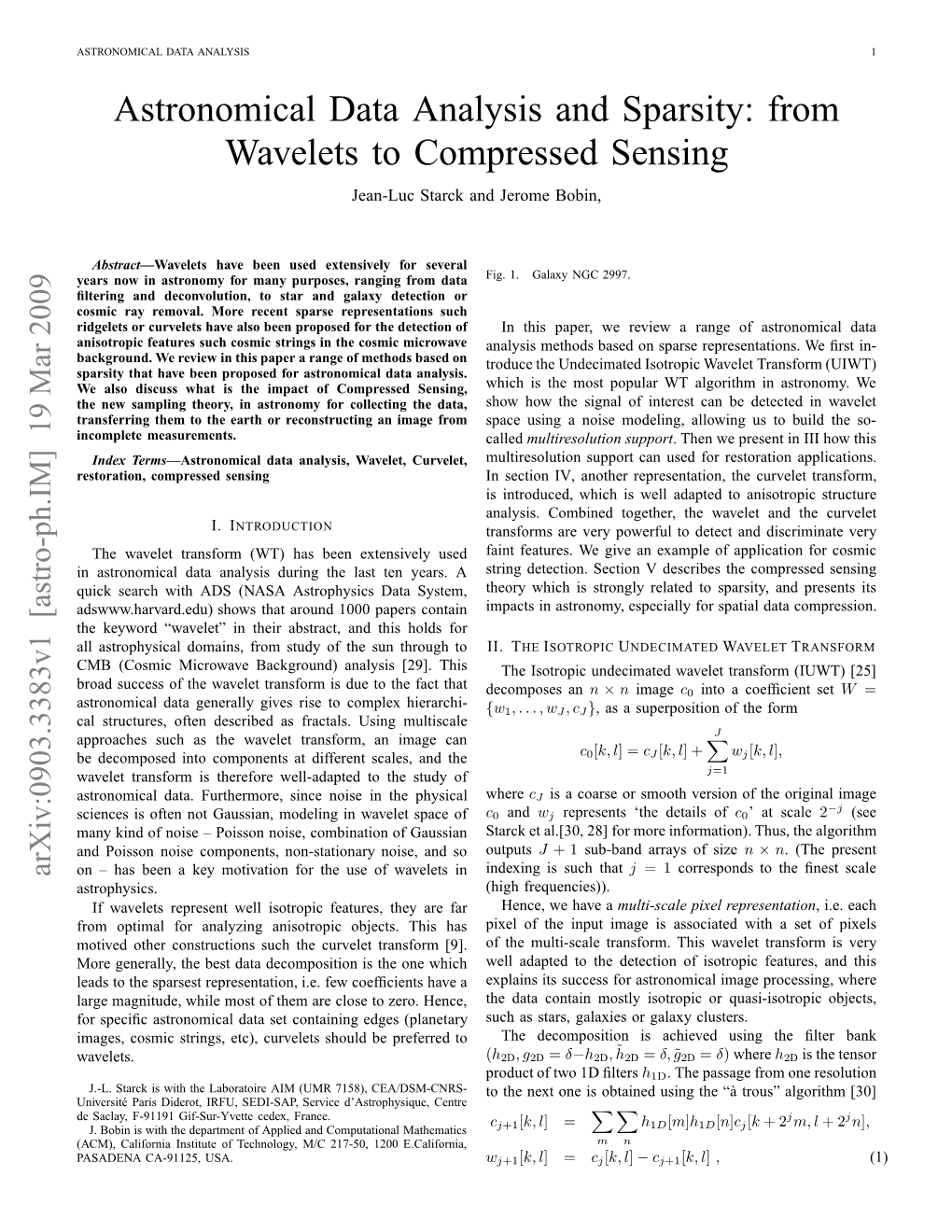 From Wavelets to Compressed Sensing