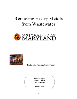 Removing Heavy Metals from Wastewater