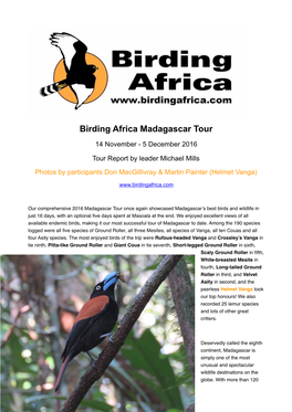 Trip Report BA048 Madagascar Nov2016.Pages