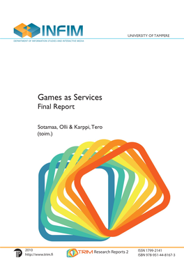 Games As Services Final Report