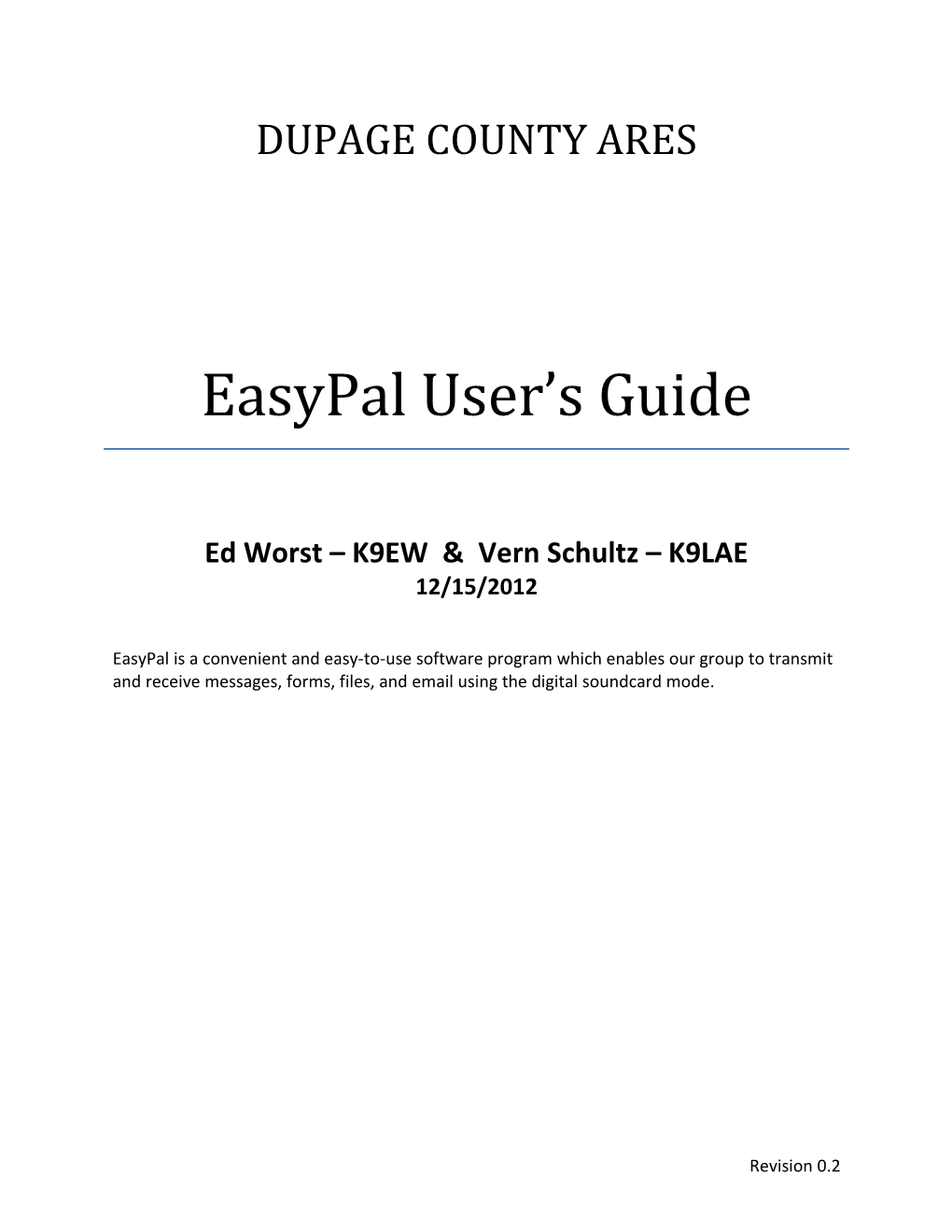 Easypal User S Guide