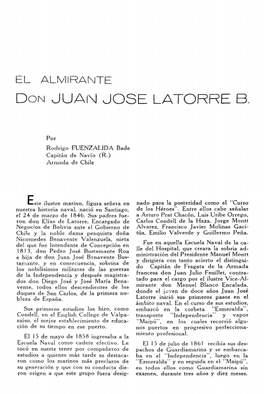 El Almirante Don Juan José Latorre