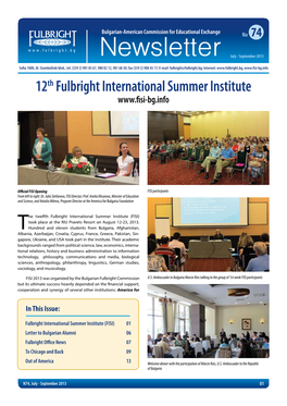 Newsletter July - September 2013