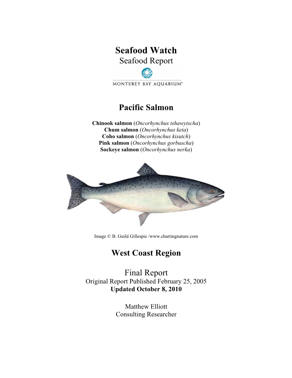 Seafood Watch Seafood Report