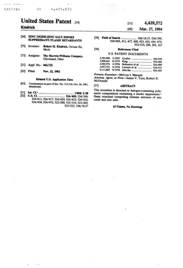 United States Patent (19) (11) 4,439,572 Kindrick 45 Mar