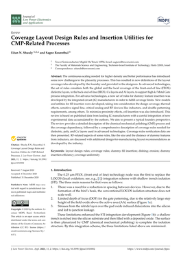 Coverage Layout Design Rules and Insertion Utilities for CMP-Related Processes