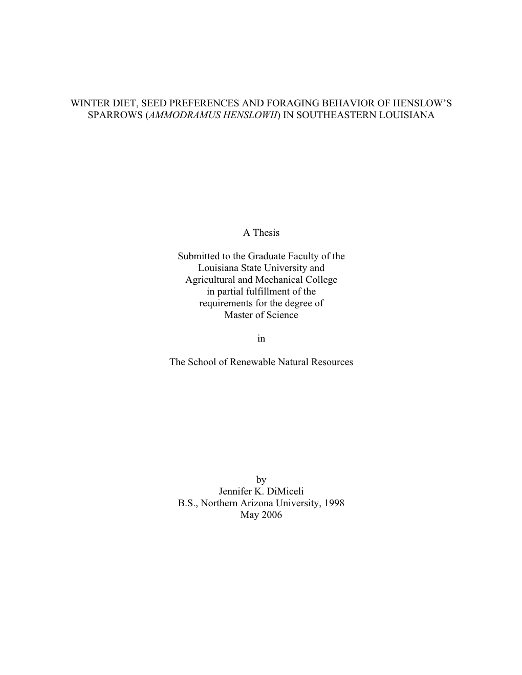 Jenny's Thesis