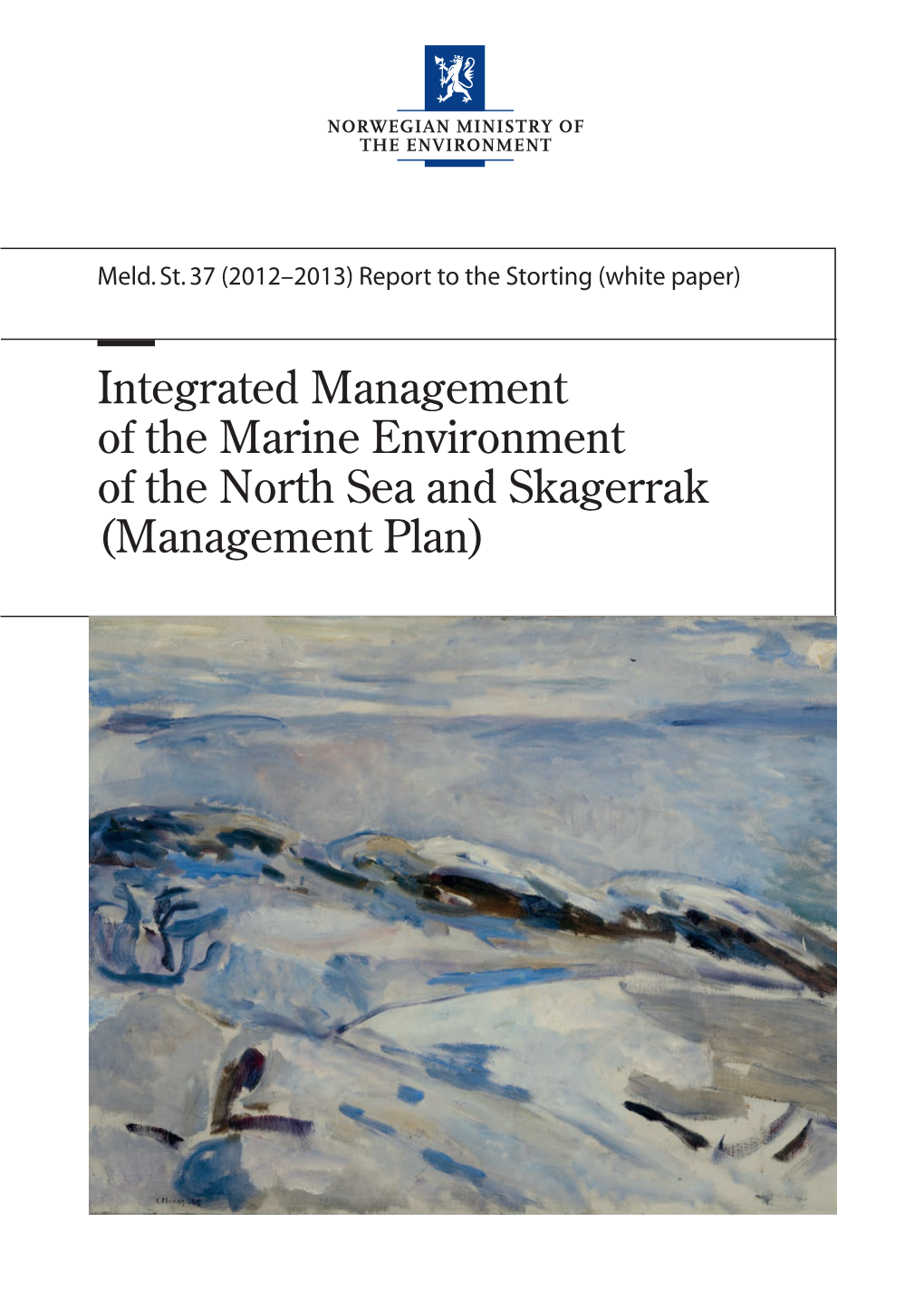 Marine Environment of the North Sea and Skagerrak (Management Plan)