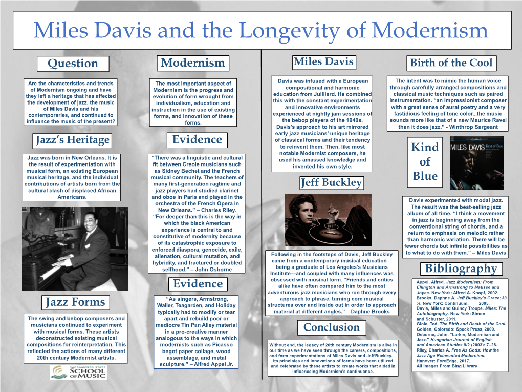 Miles Davis and the Longevity of Modernism