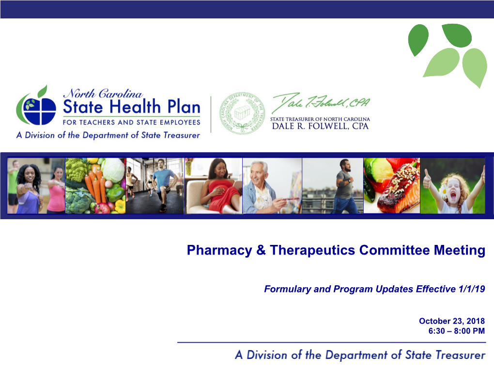 Pharmacy & Therapeutics Committee Meeting