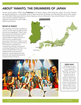 ABOUT Yamato, the Drummers of Japan