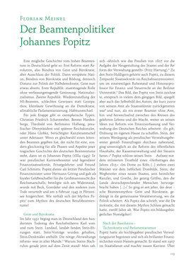 Der Beamtenpolitiker Johannes Popitz