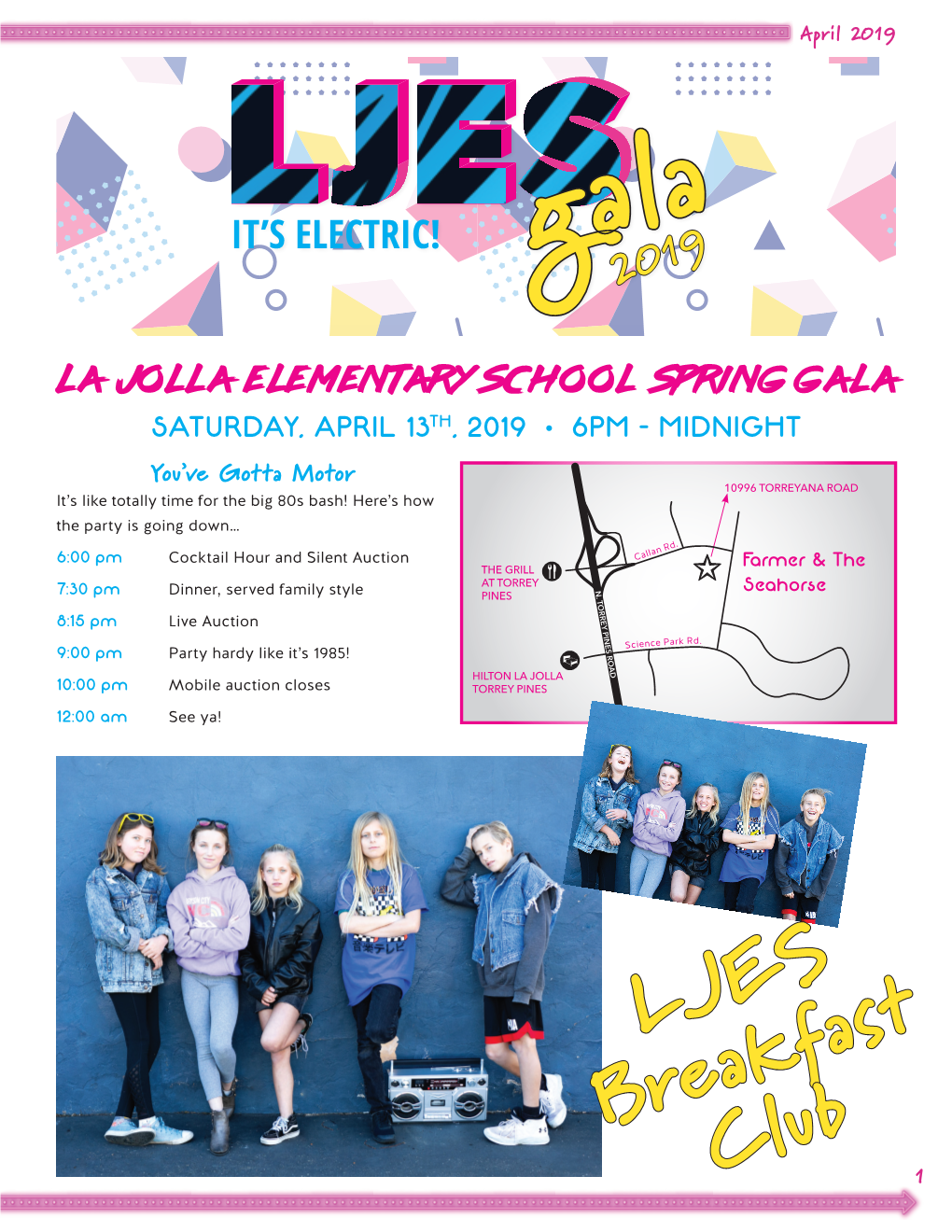 Spring Gala Newsletter – April 2019