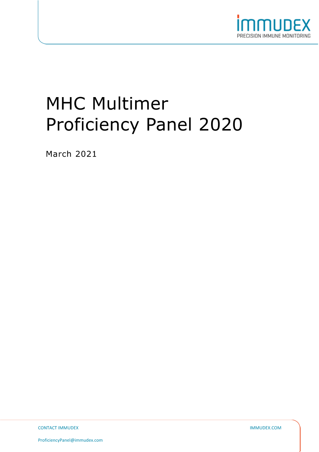 MHC Multimer Proficiency Panel 2020
