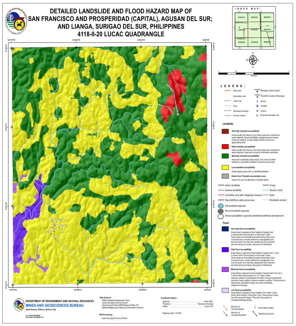 Detailed Landslide and Flood Hazard Map of San - DocsLib