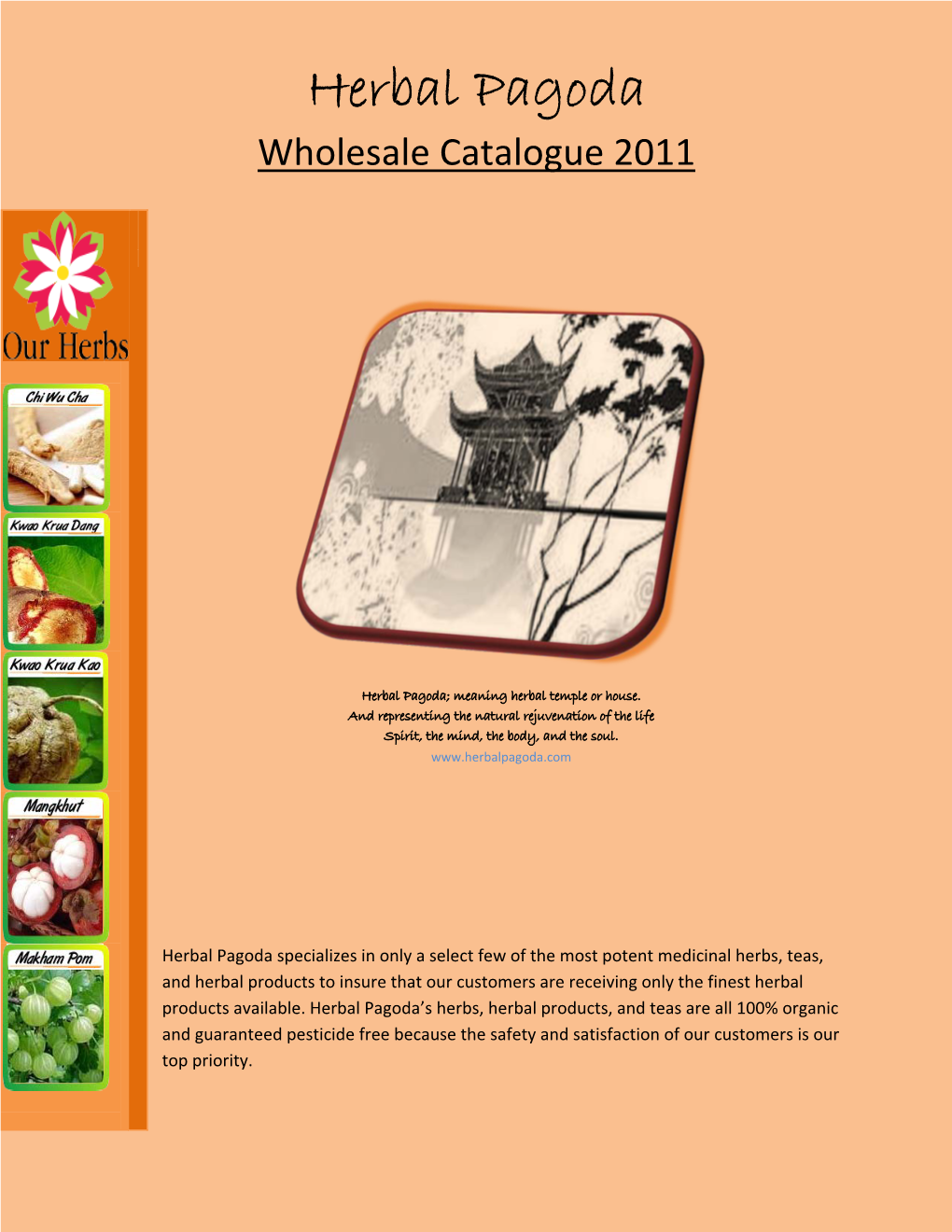 Herbal Pagoda Wholesale Catalogue 2011