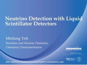 Neutrino Detection with Liquid Scintillator Detectors