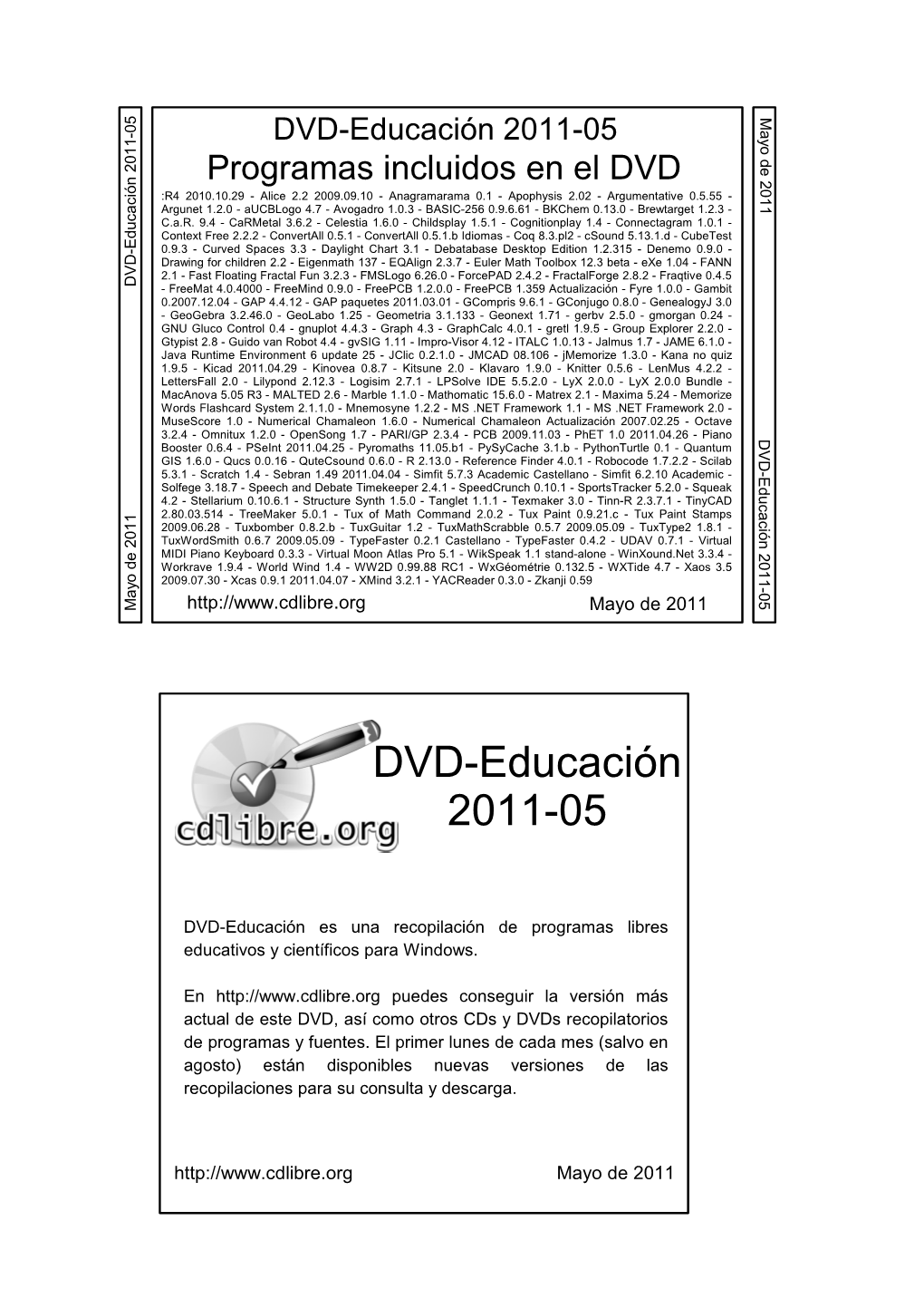 DVD-Educación 2011-05 Y