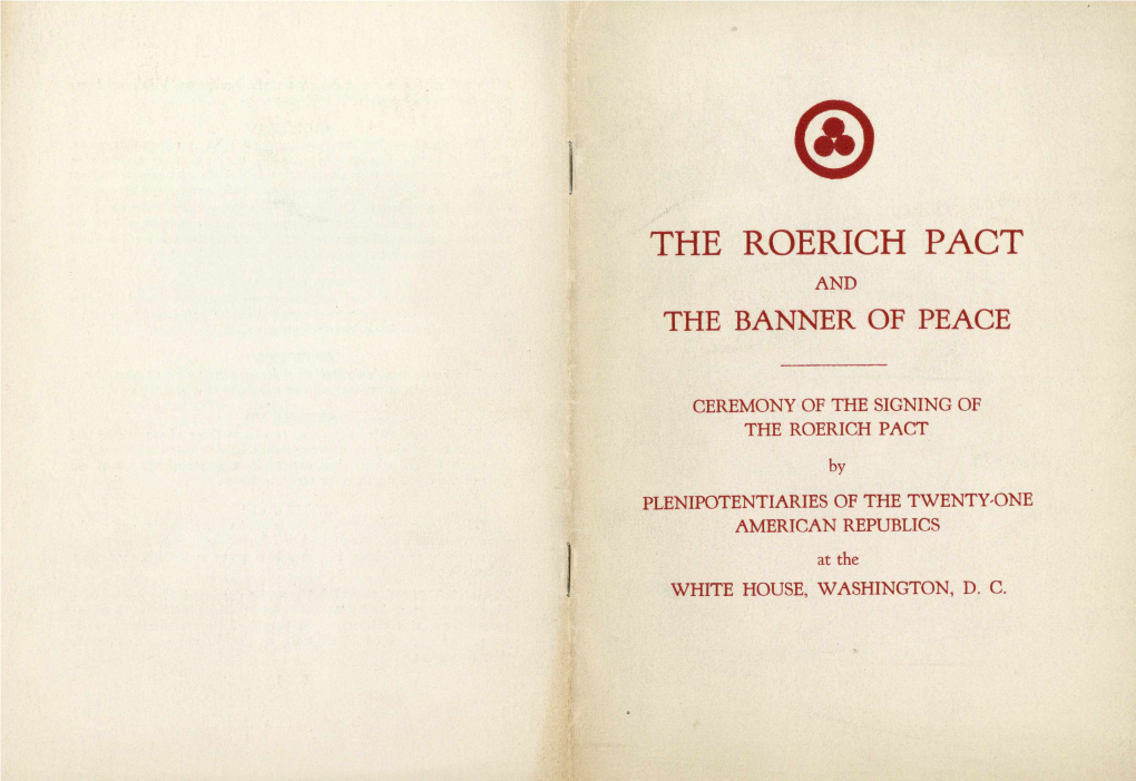 The Roerich Pact and the Banner of Peace