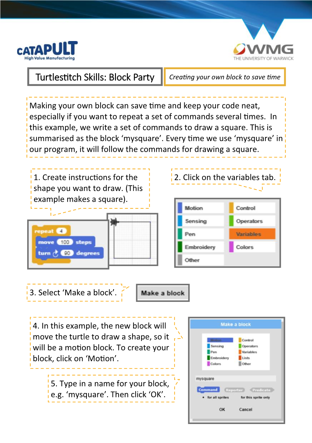 Turtlestitch Skills: Block Party Creating Your Own Block to Save Time