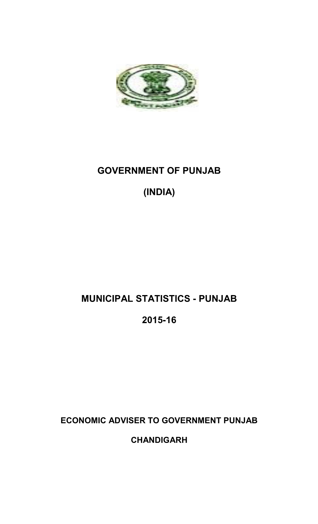 Municipal Statistics - Punjab
