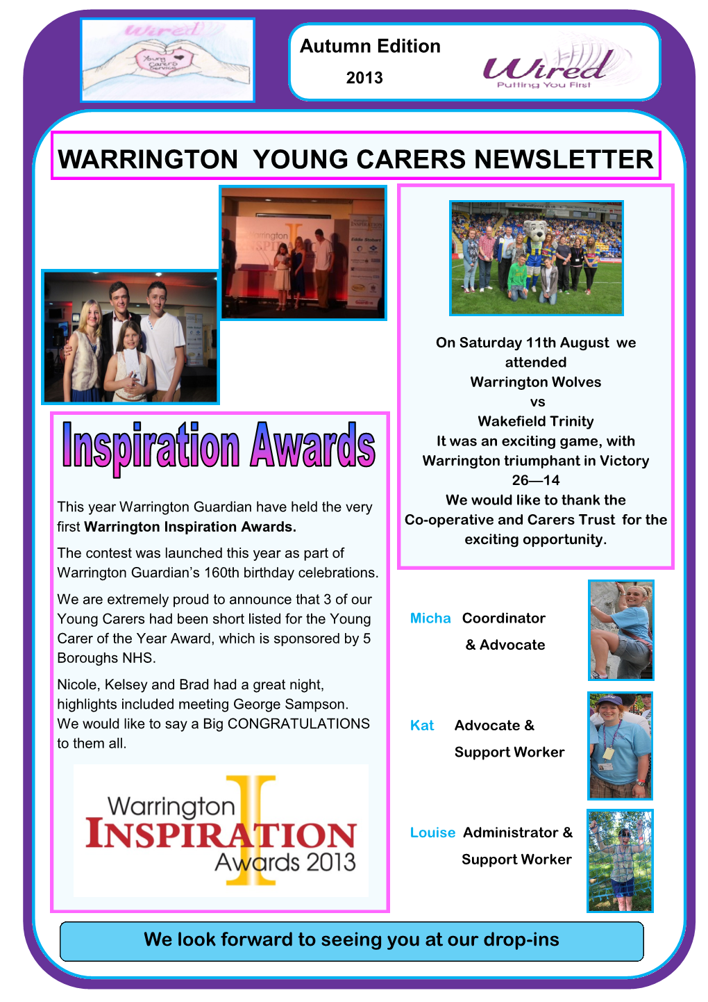 Warrington Young Carers Newsletter