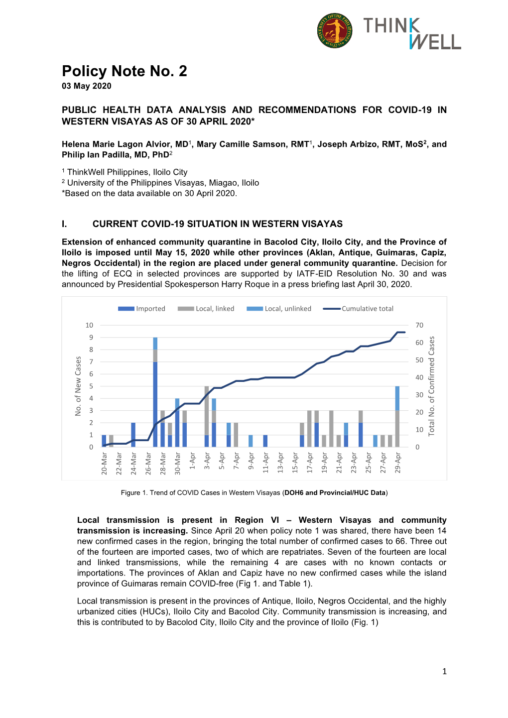 Policy Note No. 2 03 May 2020