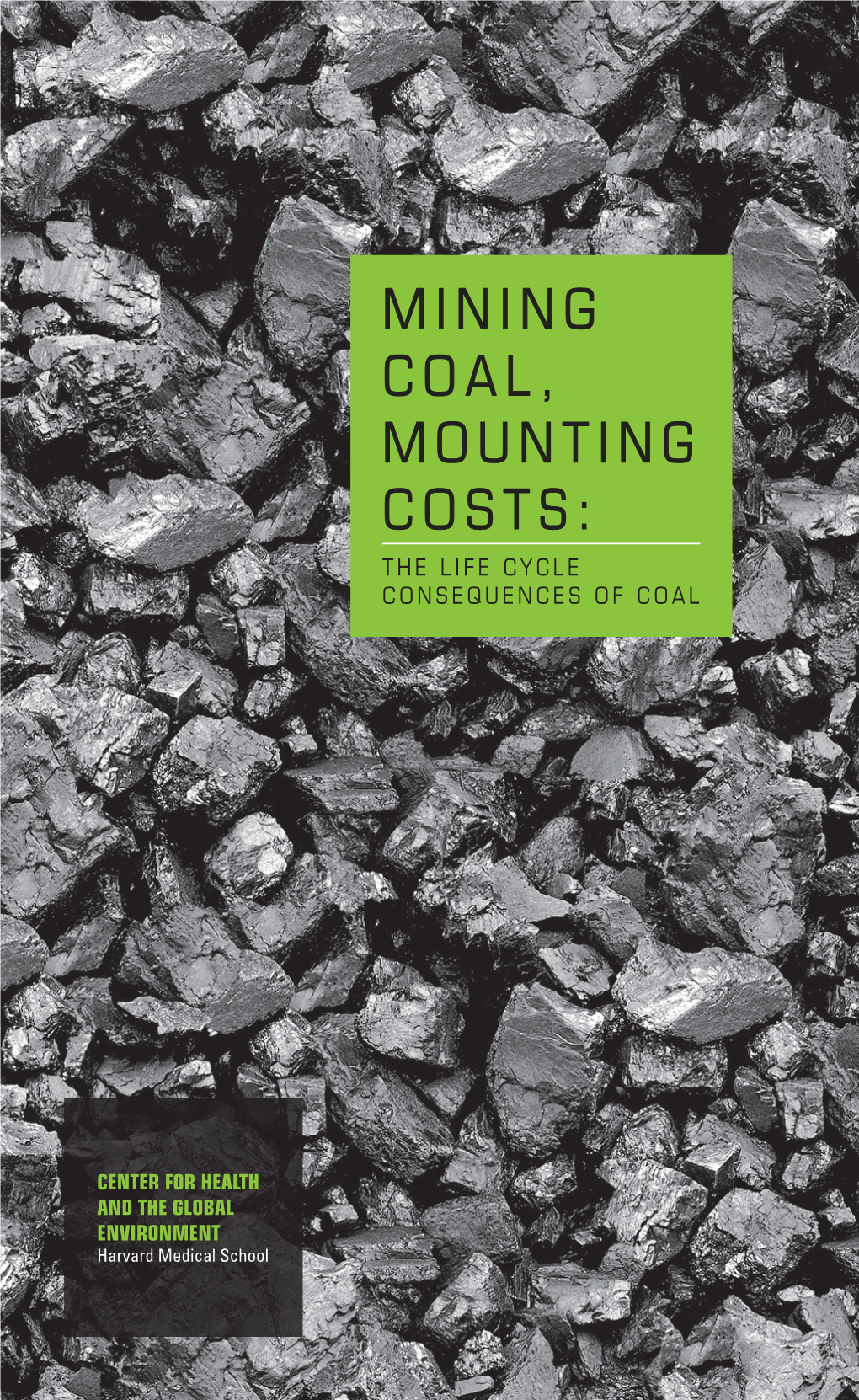 Mining Coal, Mounting Costs: T H E L I F E C Y C L E Consequences of Coal