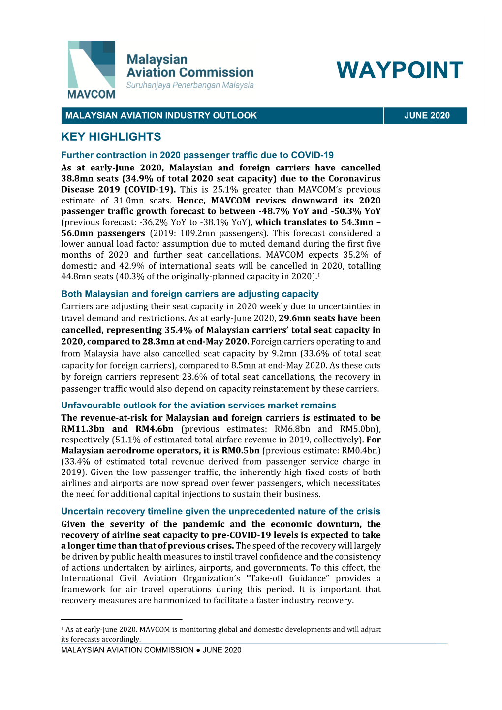 Waypoint Report: Malaysian Aviation Industry Outlook