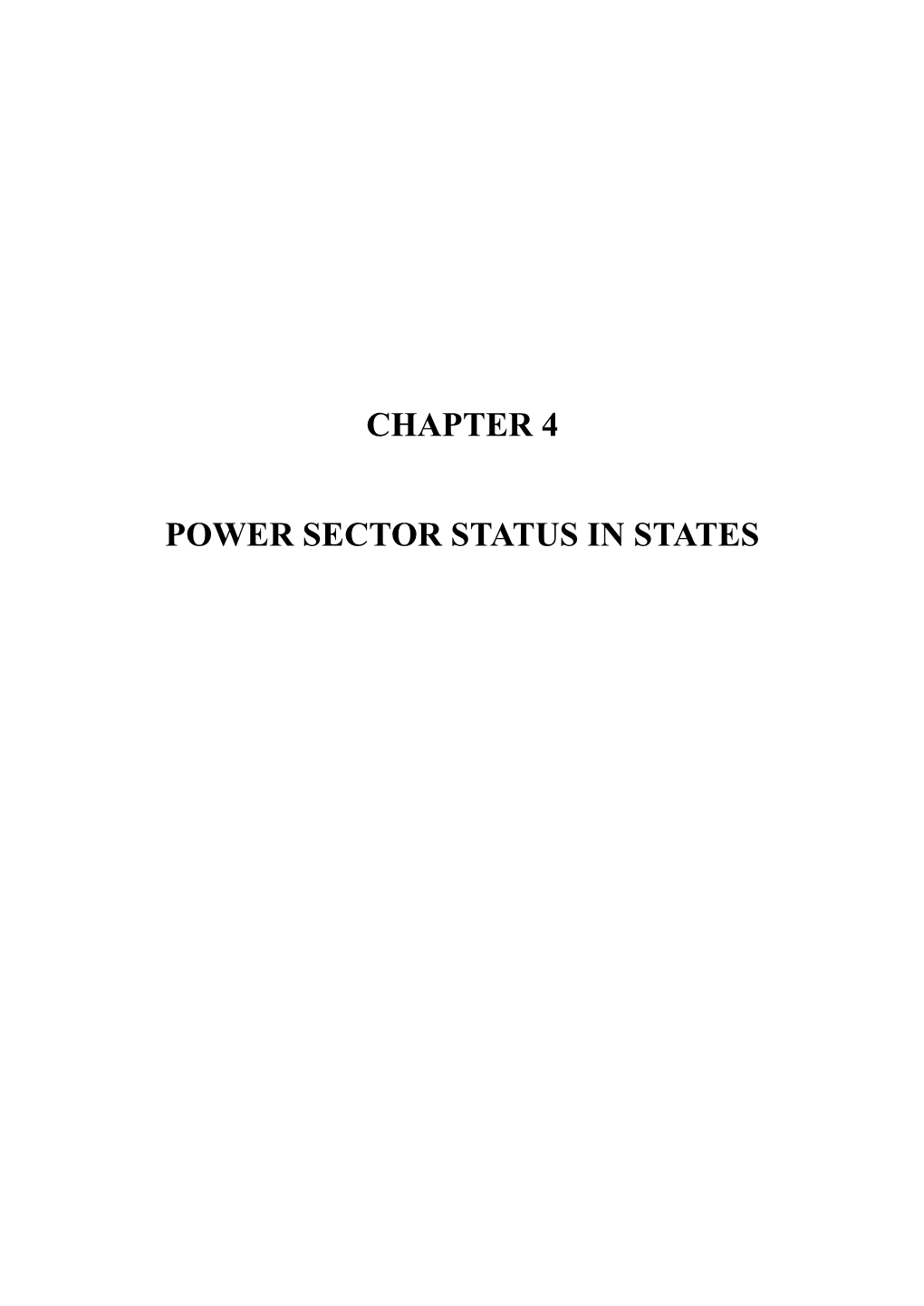 Chapter 4 Power Sector Status in States