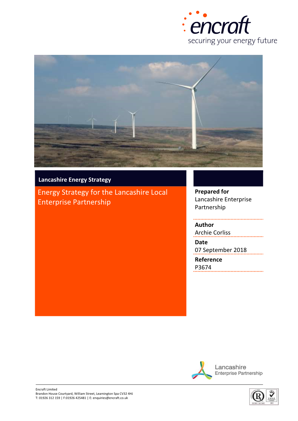 Energy Strategy for the Lancashire Local Enterprise Partnership