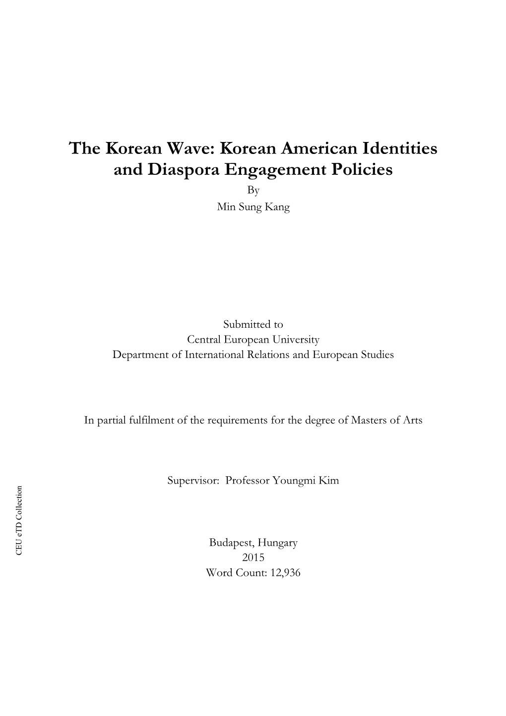 The Korean Wave’S Impact Koreanimpact Wave’Sthe Impact the That Pothesized