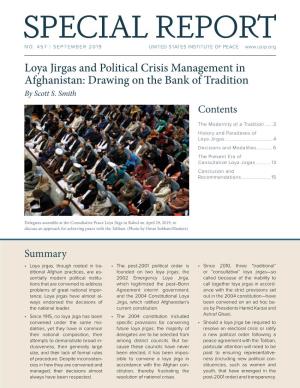 Loya Jirgas and Political Crisis Management in Afghanistan: Drawing on the Bank of Tradition by Scott S
