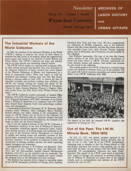 1971 Newsletter